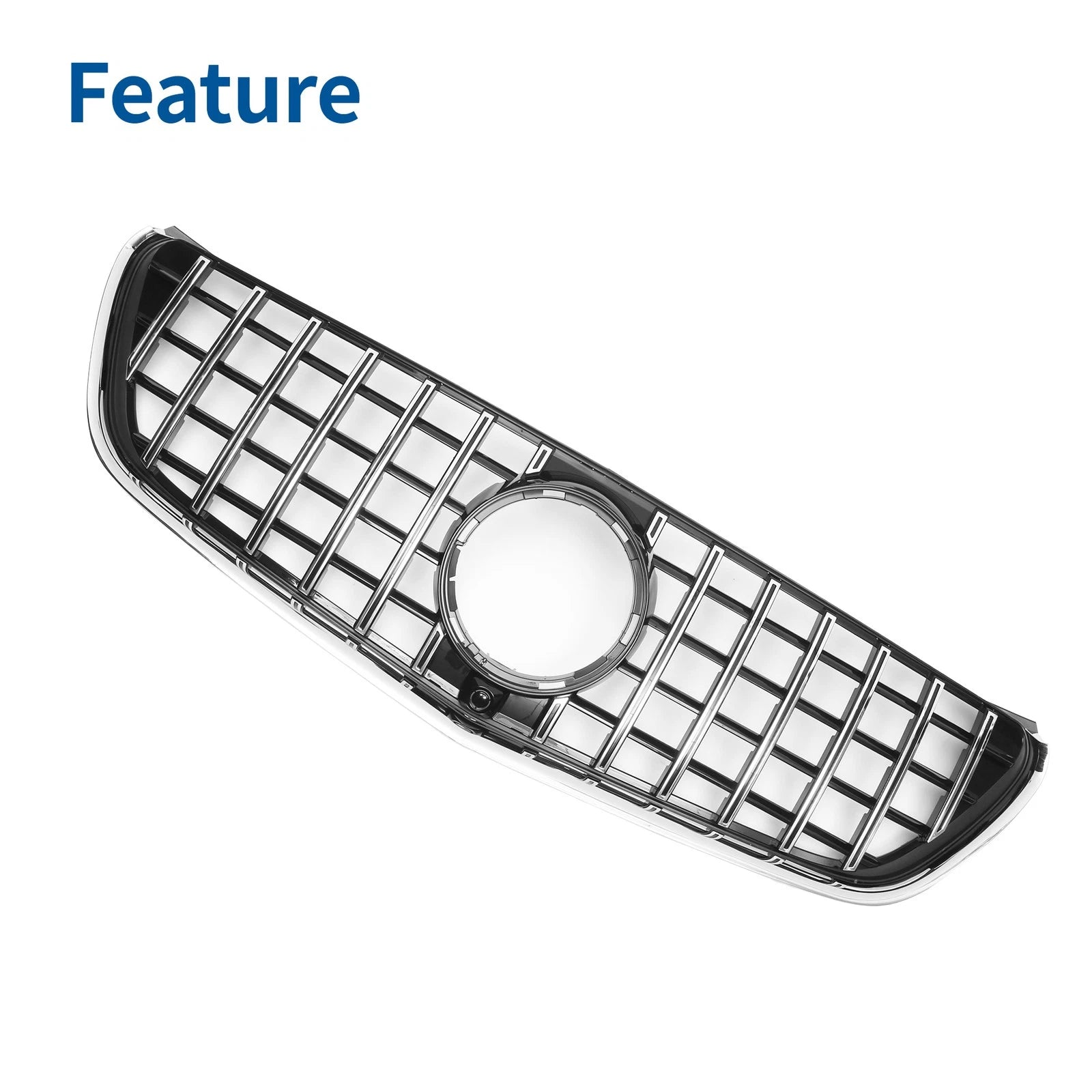 Front Upper Bumper Grille Grill Replacement for Mercedes-Benz V-Class W477 2020-2024