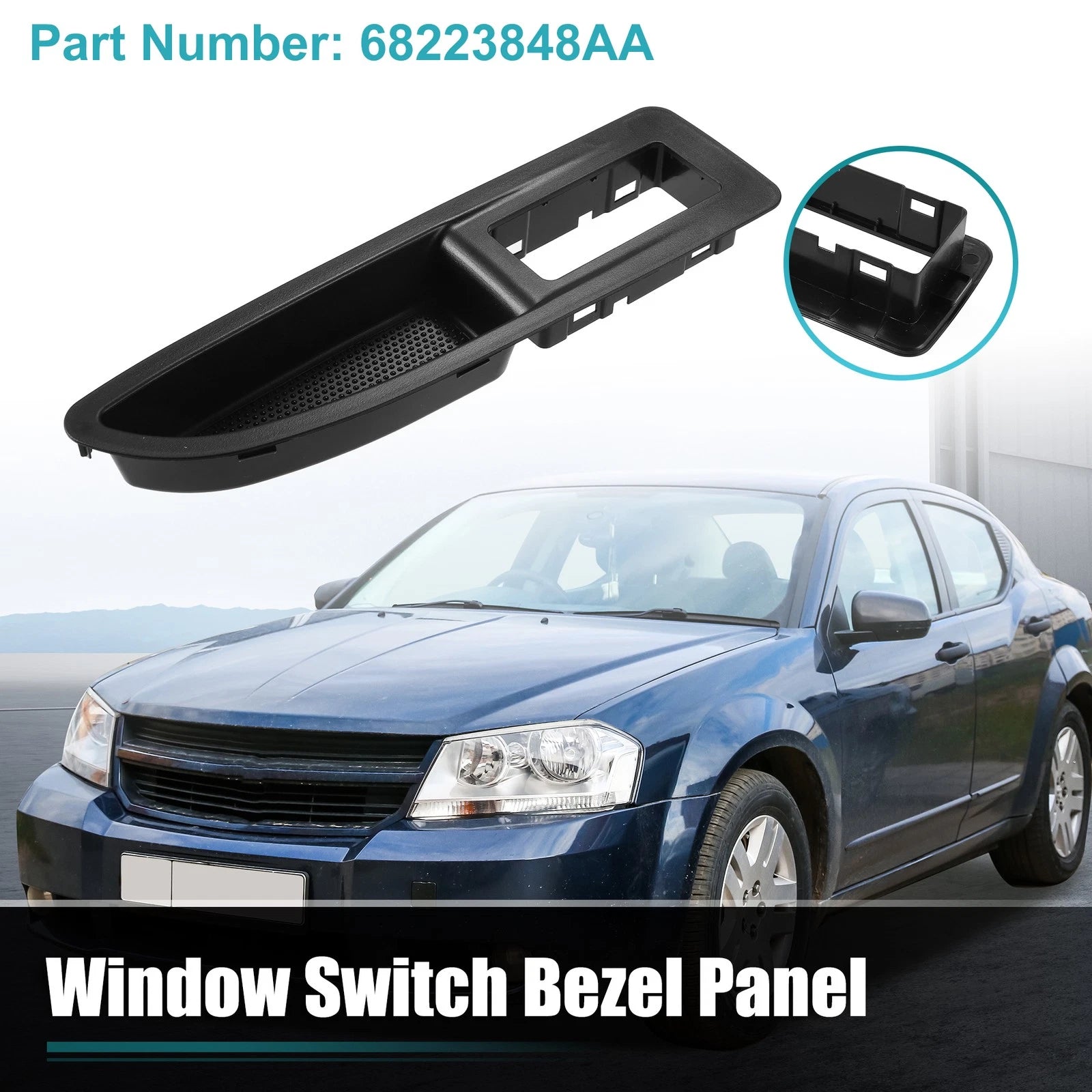 Front Right Door Window Switch Bezel for Dodge Avenger (2011–2014)