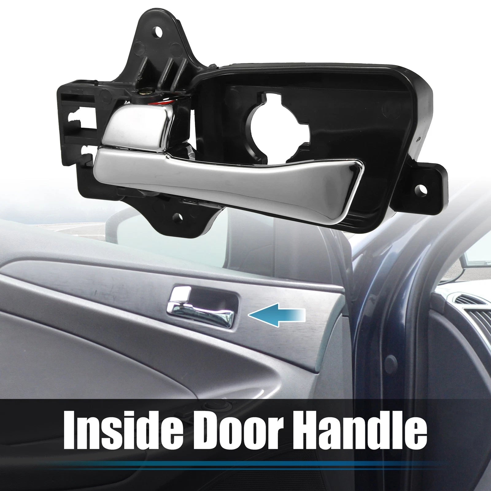 Interior Front Left Door Handle Covers Trim for Hyundai Elantra (2016–2020)