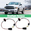 2 Pc Headlight Harness 68193062AB for Dodge Ram 1500 2500 3500 (2002–2018)