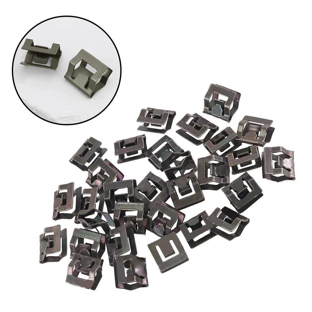 Set of 50 Glass Molding Fastener Clips for Windshield (Front Rear)