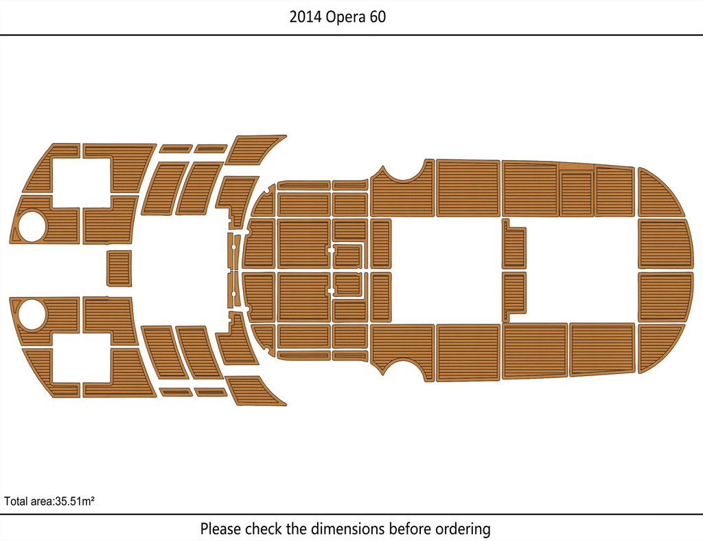 EVA Pad for Opera 60 Boat (2014) - Swim Platform Cockpit Flooring Mat