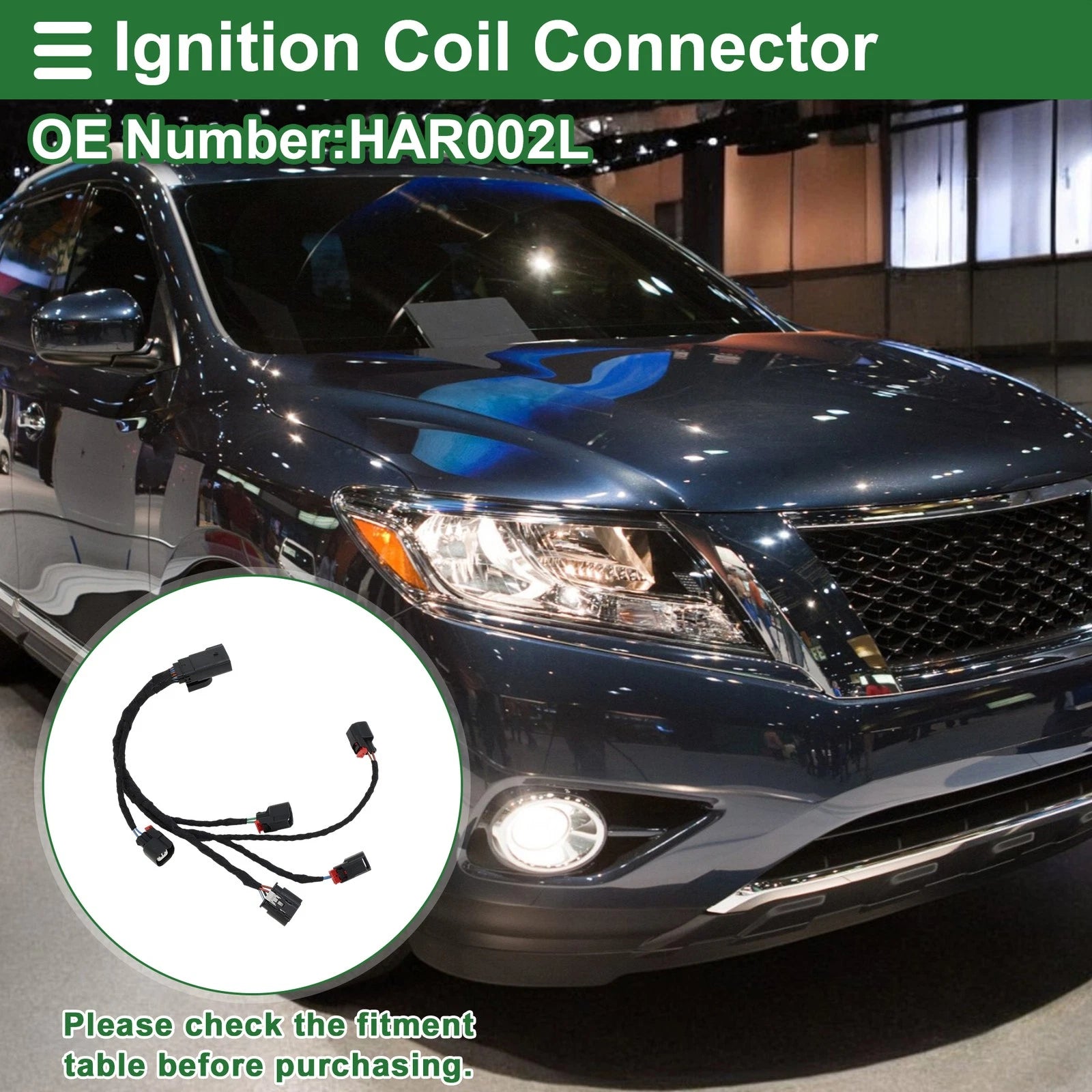Fuel Injector Connector Wiring Harness for Chevrolet Camaro (2016–2016)