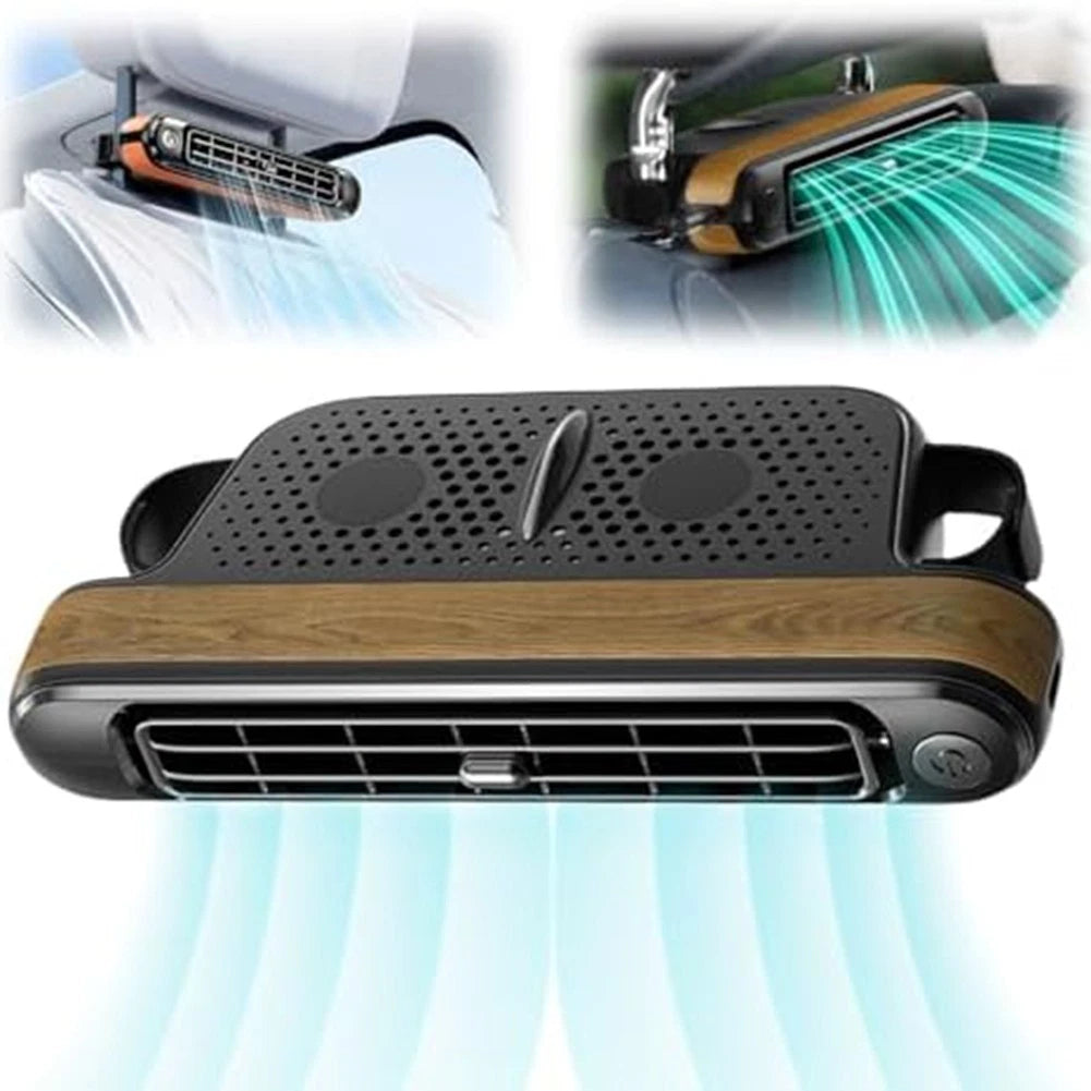Compact USB Car Fan for SUV RV Boat (Adjustable Speeds)