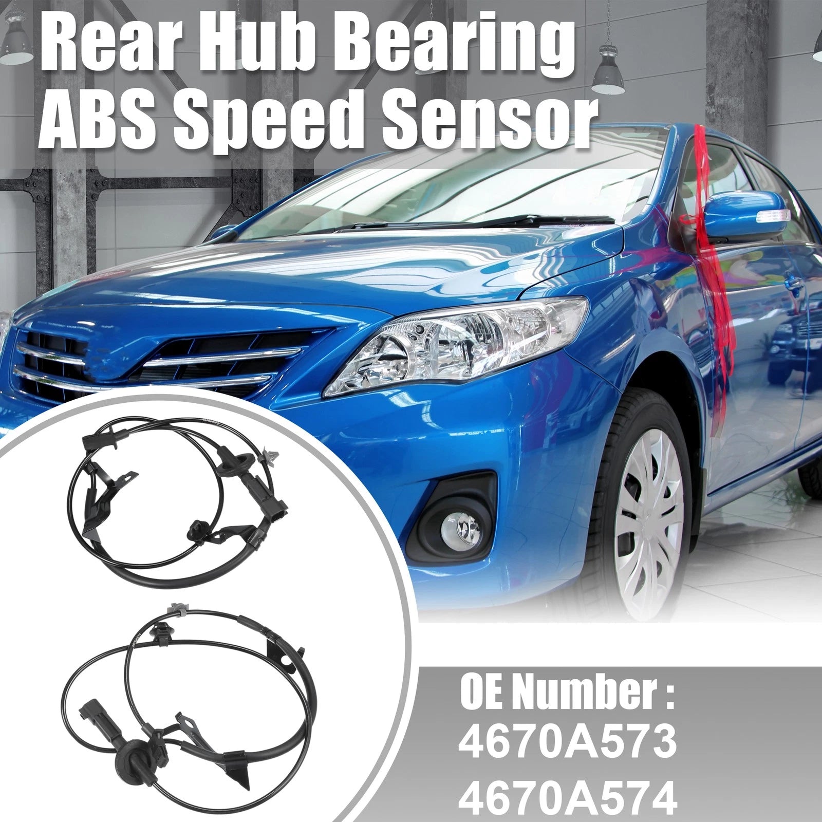 ABS Sensor Rear Left Right Pair Replacement for Mitsubishi ASX (2010–2024)