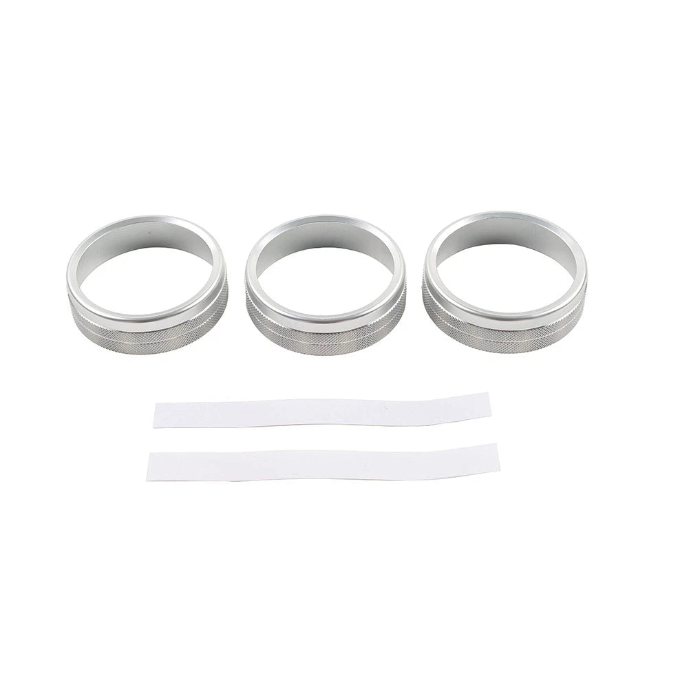 Silver Center Console AC Knob Ring Trim for Subaru BRZ, Toyota GR86 (2021–2024)