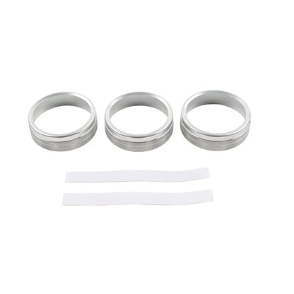 Silver Center Console AC Knob Ring Trim for Subaru BRZ, Toyota GR86 (2021–2024)