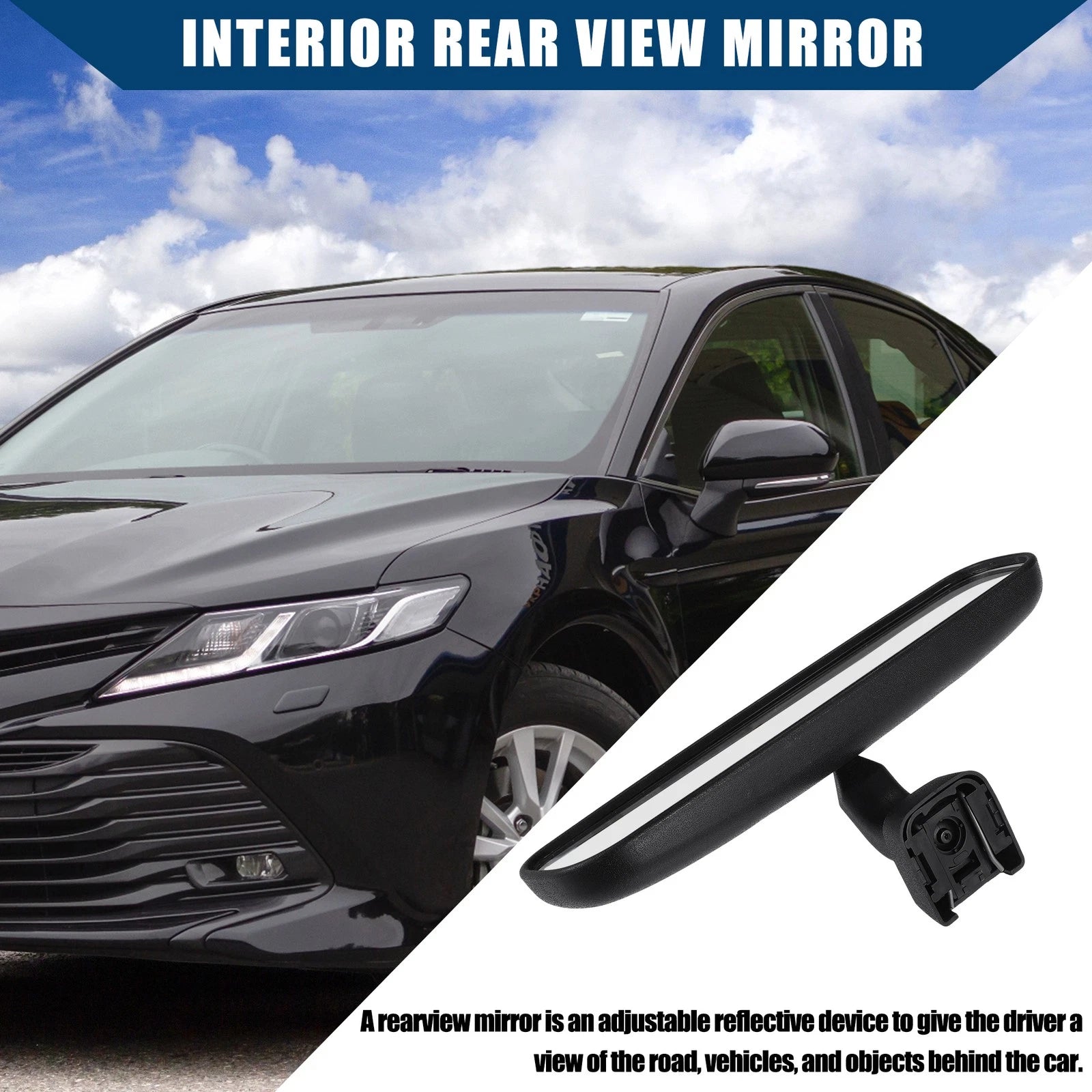 Rear View Mirror Interior Replacement for Toyota Camry 2012–2017