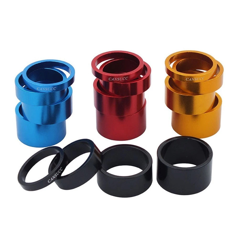 Set of 4 Bicycle Headset Spacers for MTB Bike Forks
