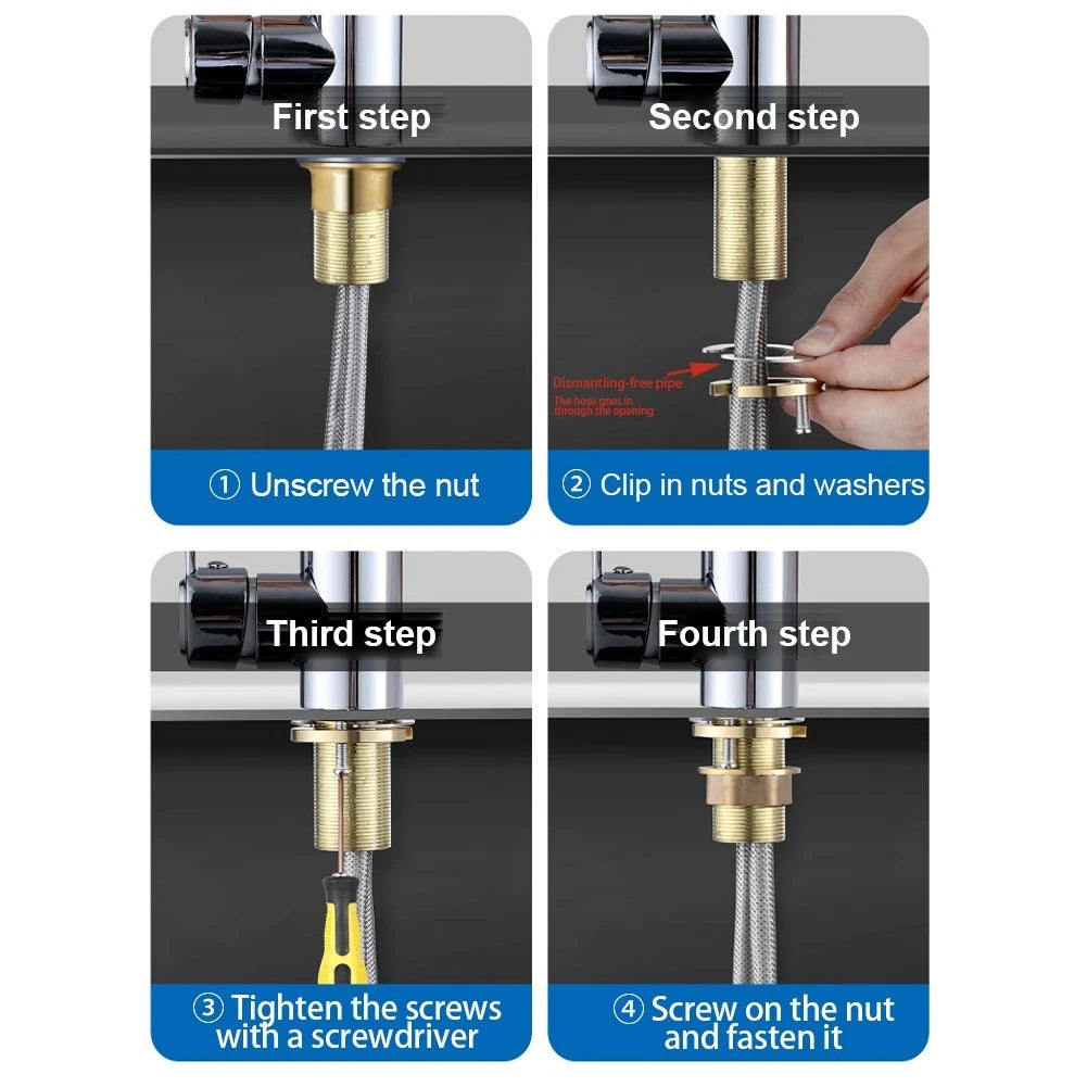 Single Hole Faucet Fixing Tool Set with 32mm Inner Diameter