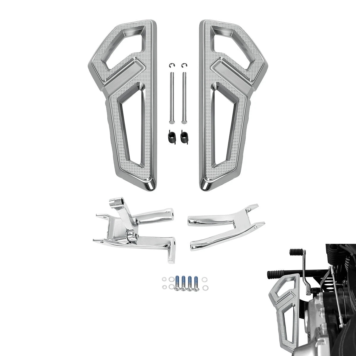 Driver Footboard Floorboard & Bracket for Harley Softail Slim (2018–2023)