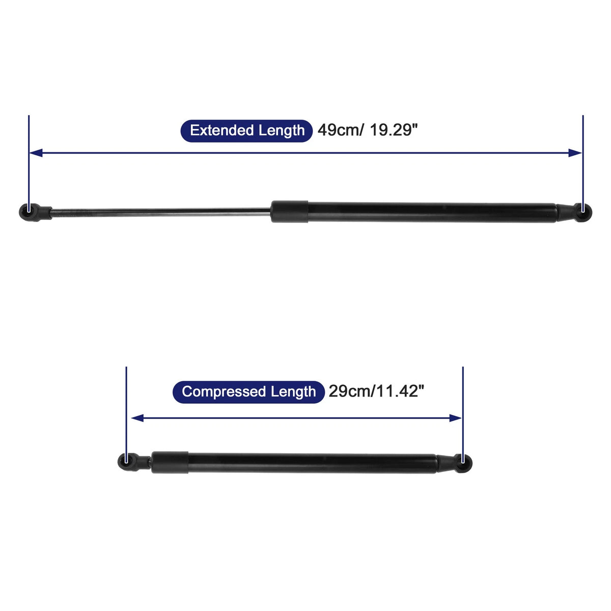2X Tailgate Lift Support Struts Gas Spring No. 8E9827552H for Audi A4 Avant (2001–2008)