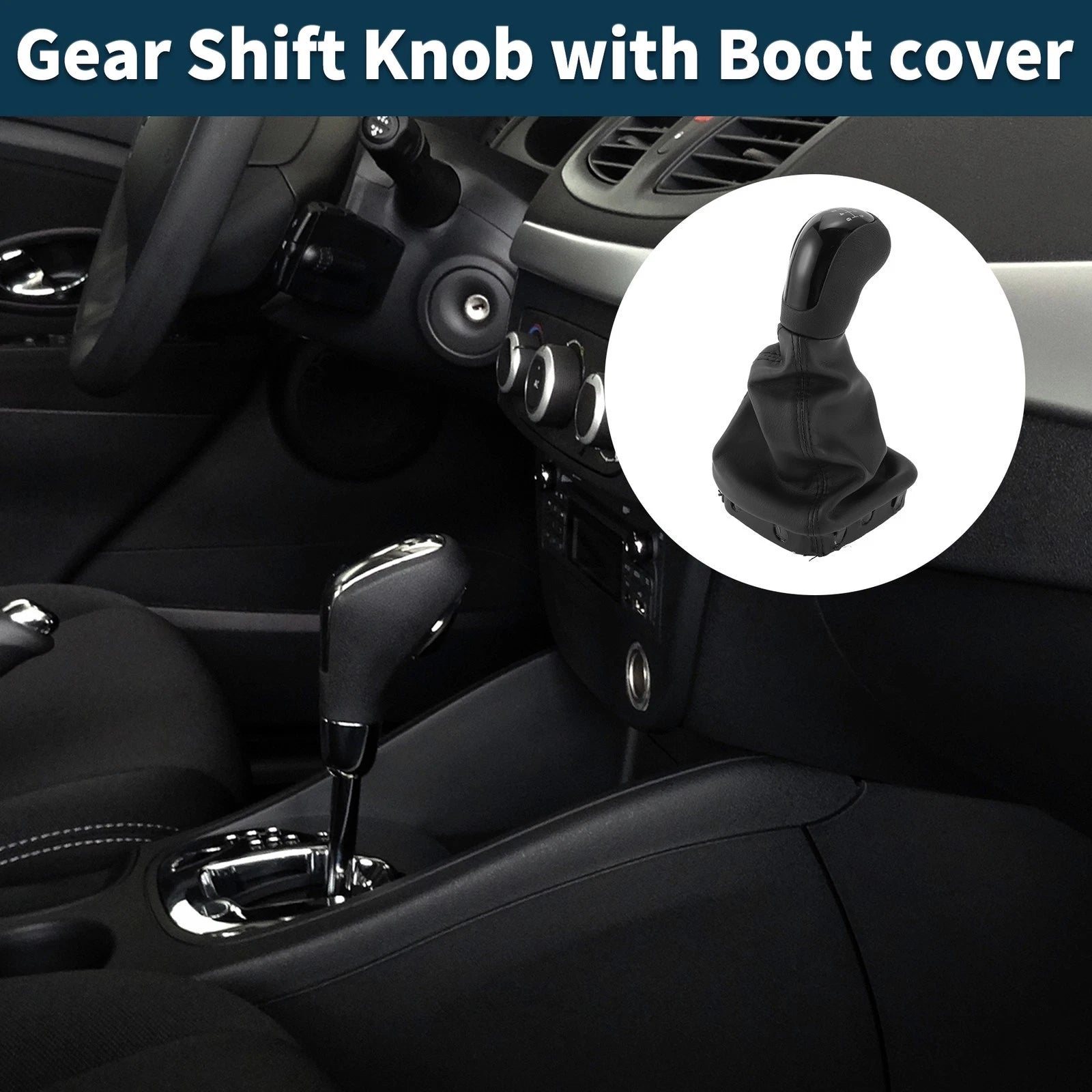6 Speed Manual Gear Shift Knob with Cover for Mercedes A Class (1997–2004)