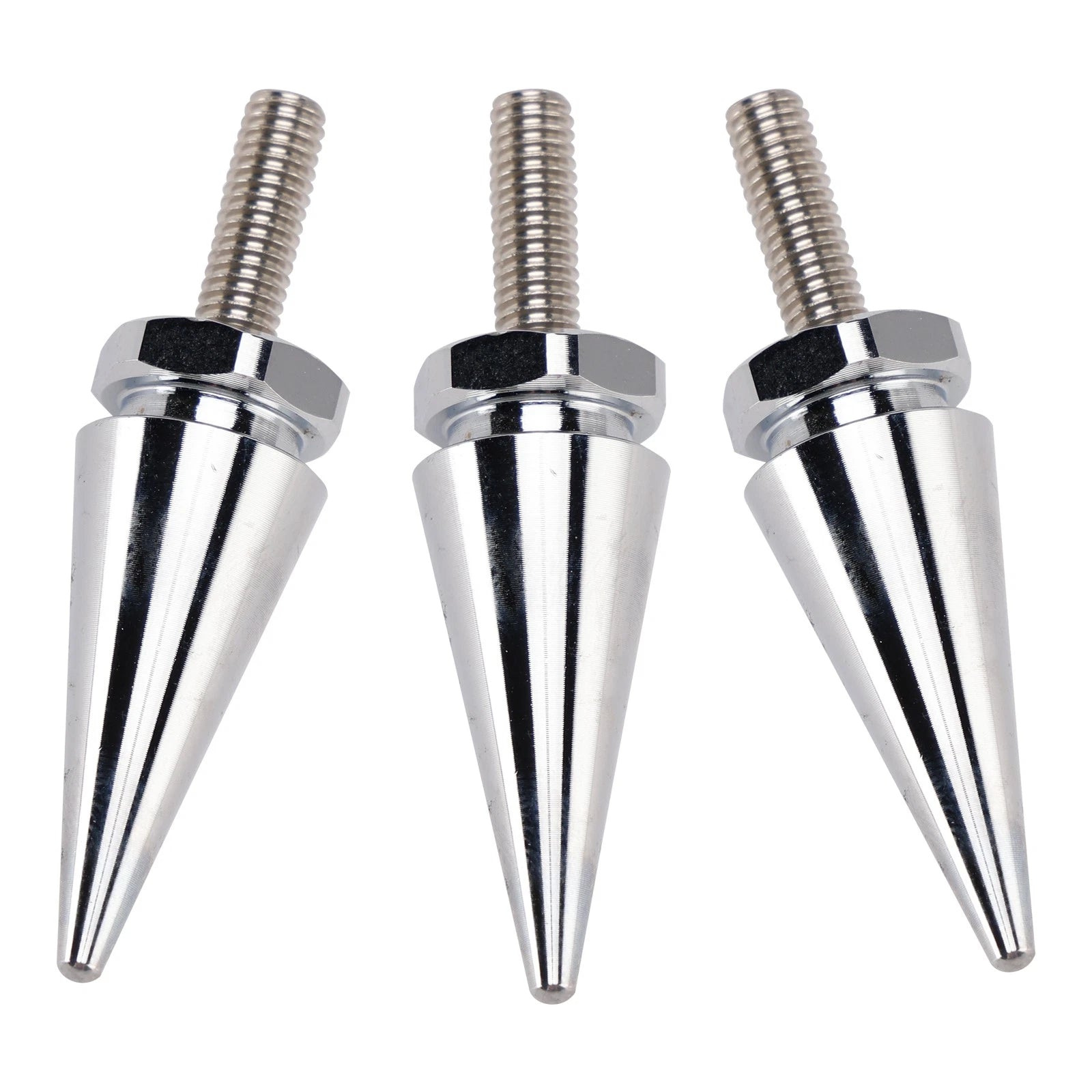 3X Silver 1/2"-20 Windshield Fairing Mounting Spike Bolts for Touring (1996–2013)