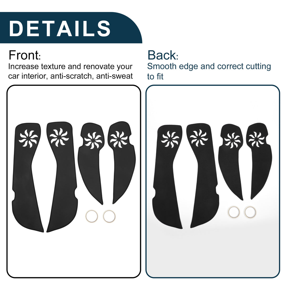 Door Anti Kick Pad Sticker Protector for Volkswagen Golf 6 (2010–2012)