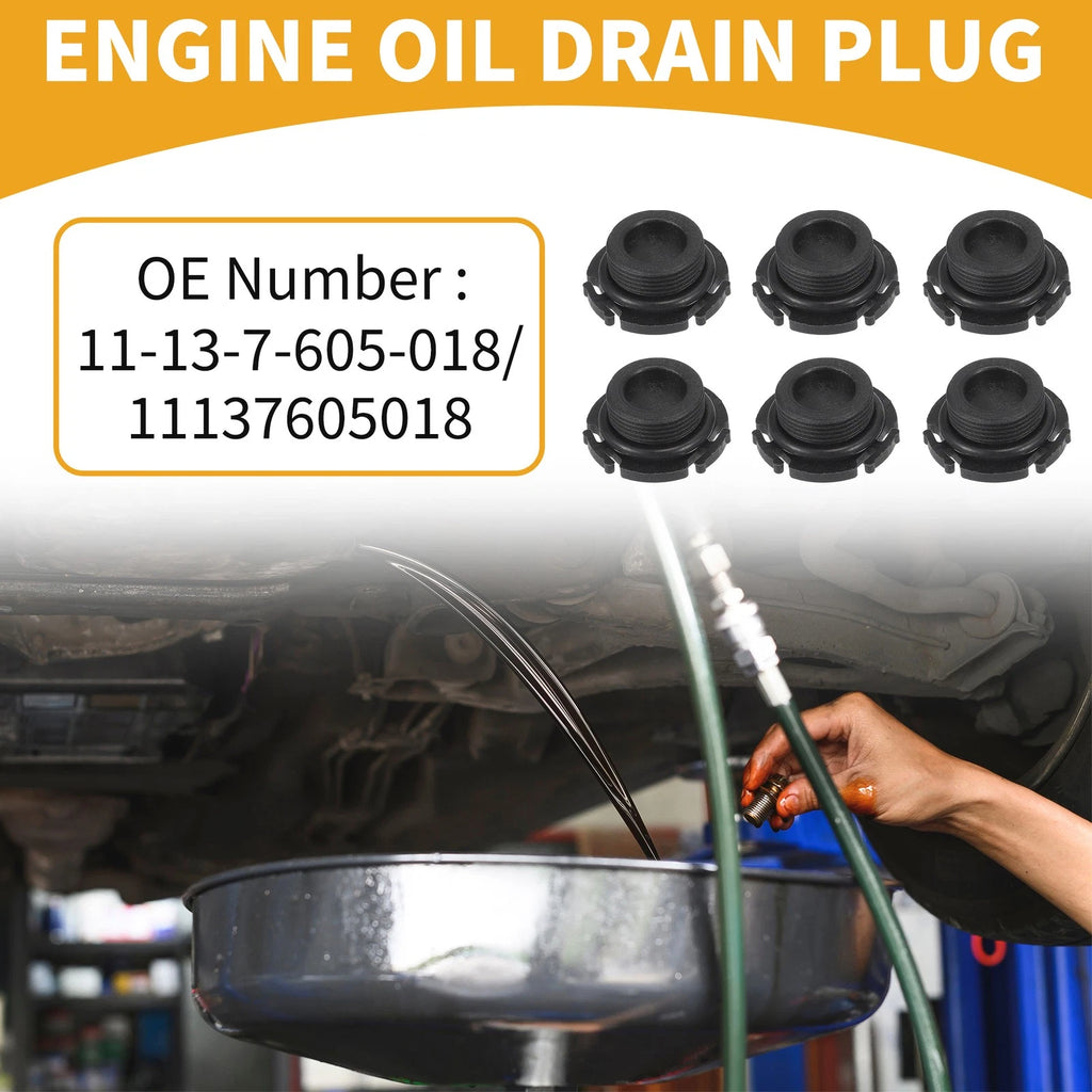 Oil Drain Plug Pan Thread Repair for BMW 228i (2014–2018) 6 Pcs