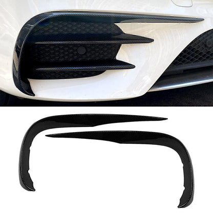 2X Carbon Fiber Front Bumper Splitter for Benz E-Class W213 (2016–2020)