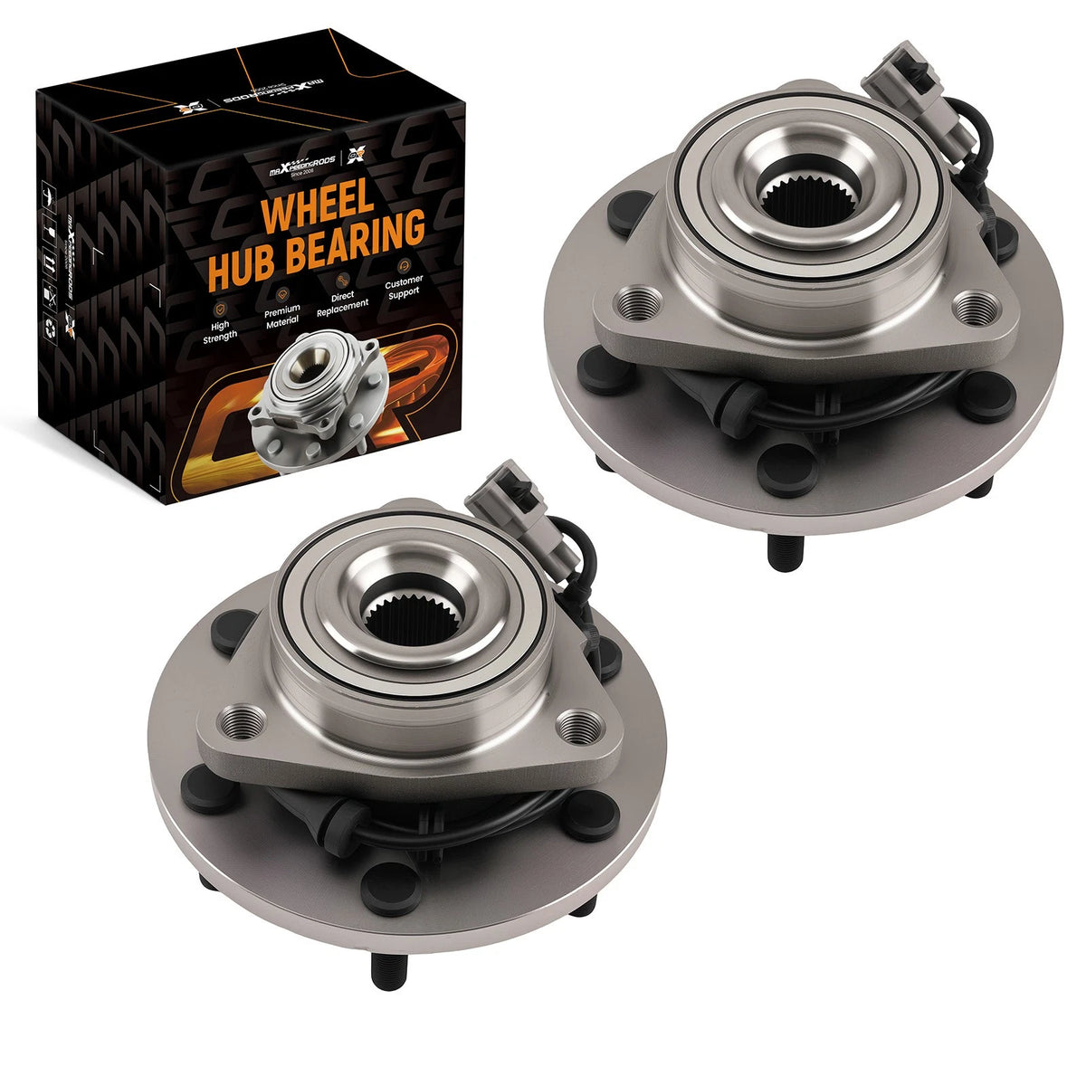 Front Left Right Wheel Hub Bearing Assembly for QX56 Armada Titan (2004–2015) 515124