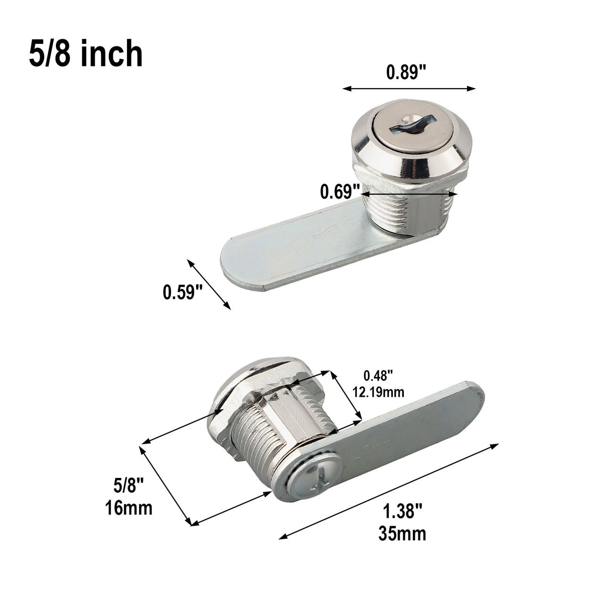 Cabinet Keys for Mm Cylinder Length (No Year Range)