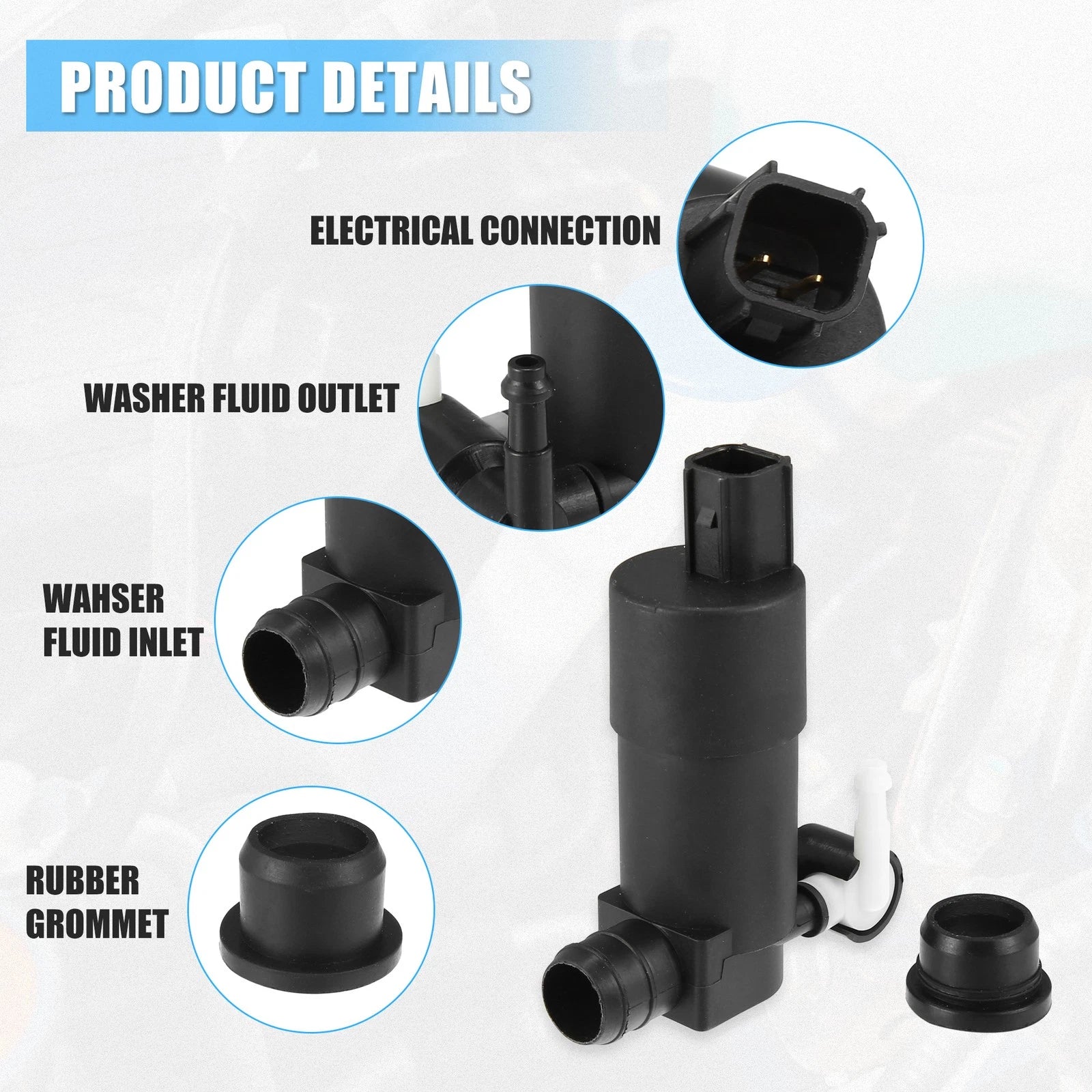 Windshield Washer Pump for Ford Focus (2012–2014)