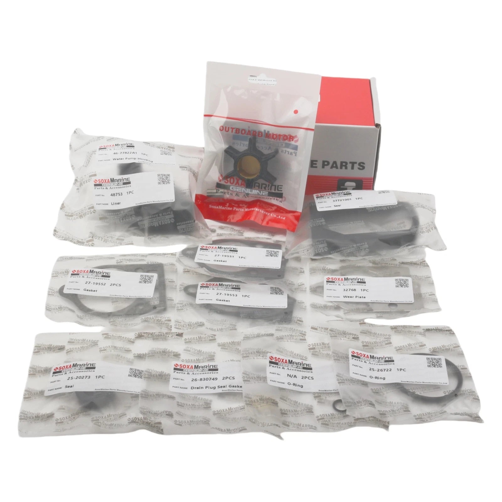 Water Pump Repair Service Kit for Mercury Mariner Outboard (60366T1)