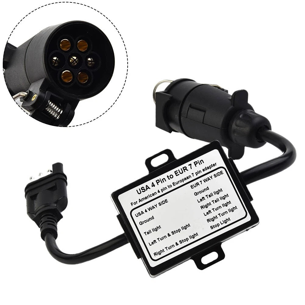 7Pin Connector Converter for Trailer (4Pin Flat)