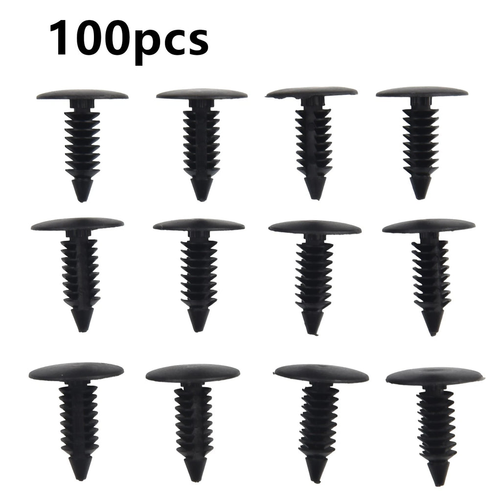 50 Piece Plastic Rivet Push Pin Clips for Fender Bumper Shield
