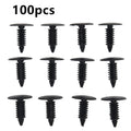 50 Piece Plastic Rivet Push Pin Clips for Fender Bumper Shield