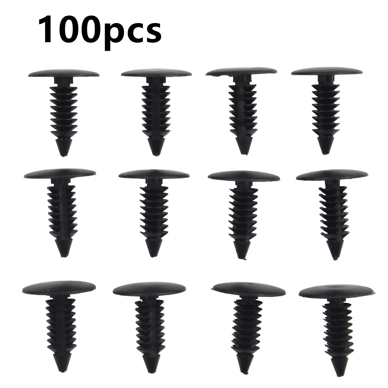 50 Piece Plastic Rivet Push Pin Clips for Fender Bumper Shield
