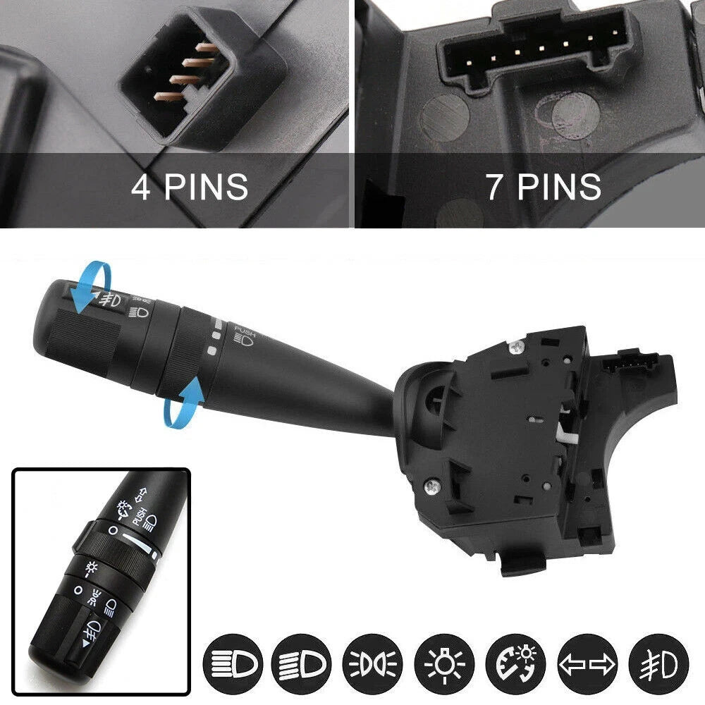 Turn Signal Dimmer Fog Light Switch For Jeep Compass Patriot Wrangler 2007-2017