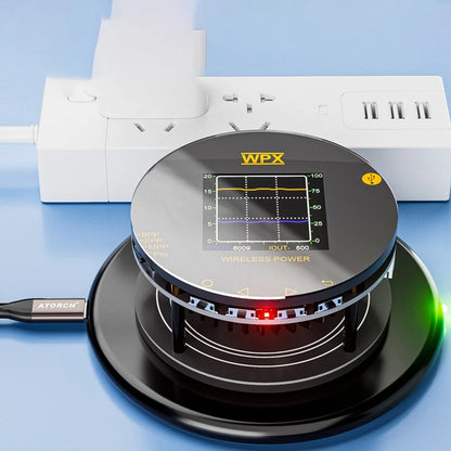 54 Inch Wireless Charging Power Tester with Color Screen and Magnetic Base
