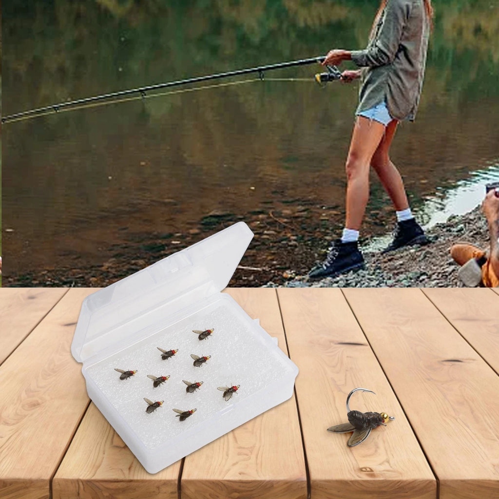 Set of 4 Fly Fishing Baits with 2010 Hooks