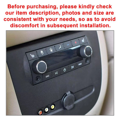 2x Rear Radio Audio Volume Control Knob for Chevrolet GMC 2007-2013 2008 Black