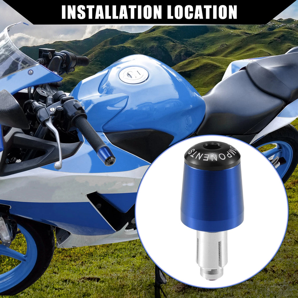2 Pcs Handlebar End Plug 7/8" for Honda Motorcycle