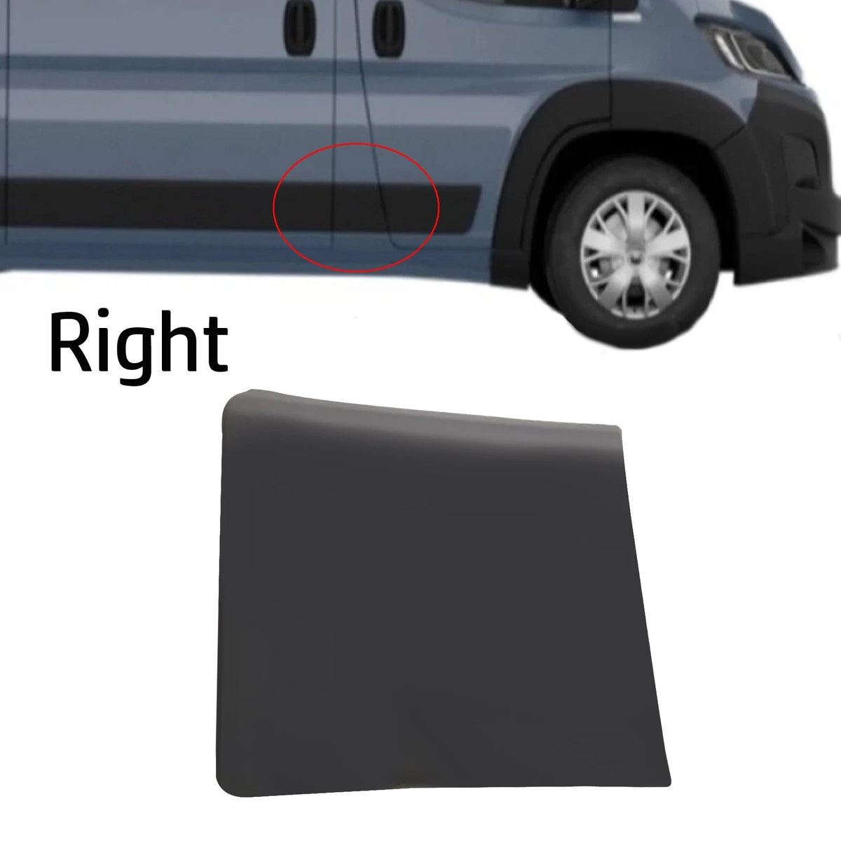 Right Panel Pillar Trim for Fiat Ducato Boxer Relay (2006–Present) 8547W4