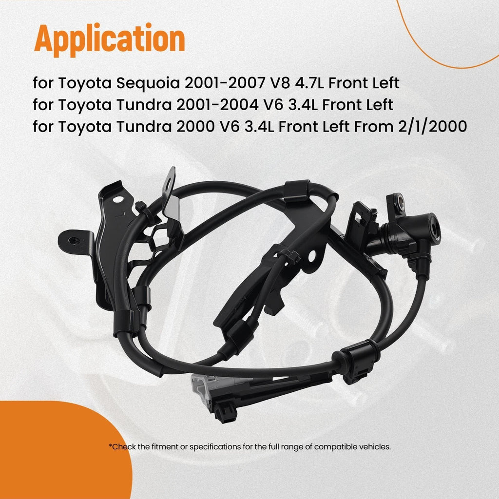 ABS Wheel Speed Sensor Front Left for Toyota Sequoia (2001–2007) ALS664