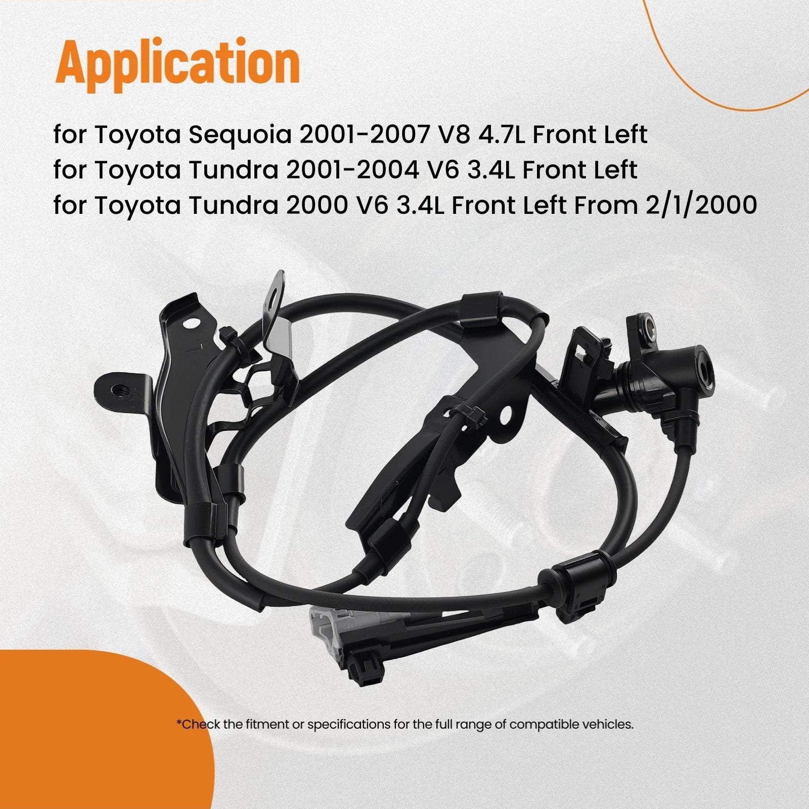 ABS Wheel Speed Sensor Front Left for Toyota Sequoia (2001–2007) ALS664