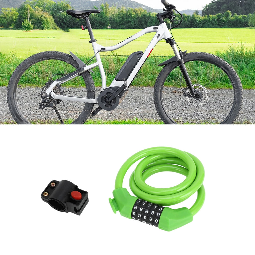 Bike Cable Lock 5 Digit Resettable Adjustable for Universal Bikes (Any Year)