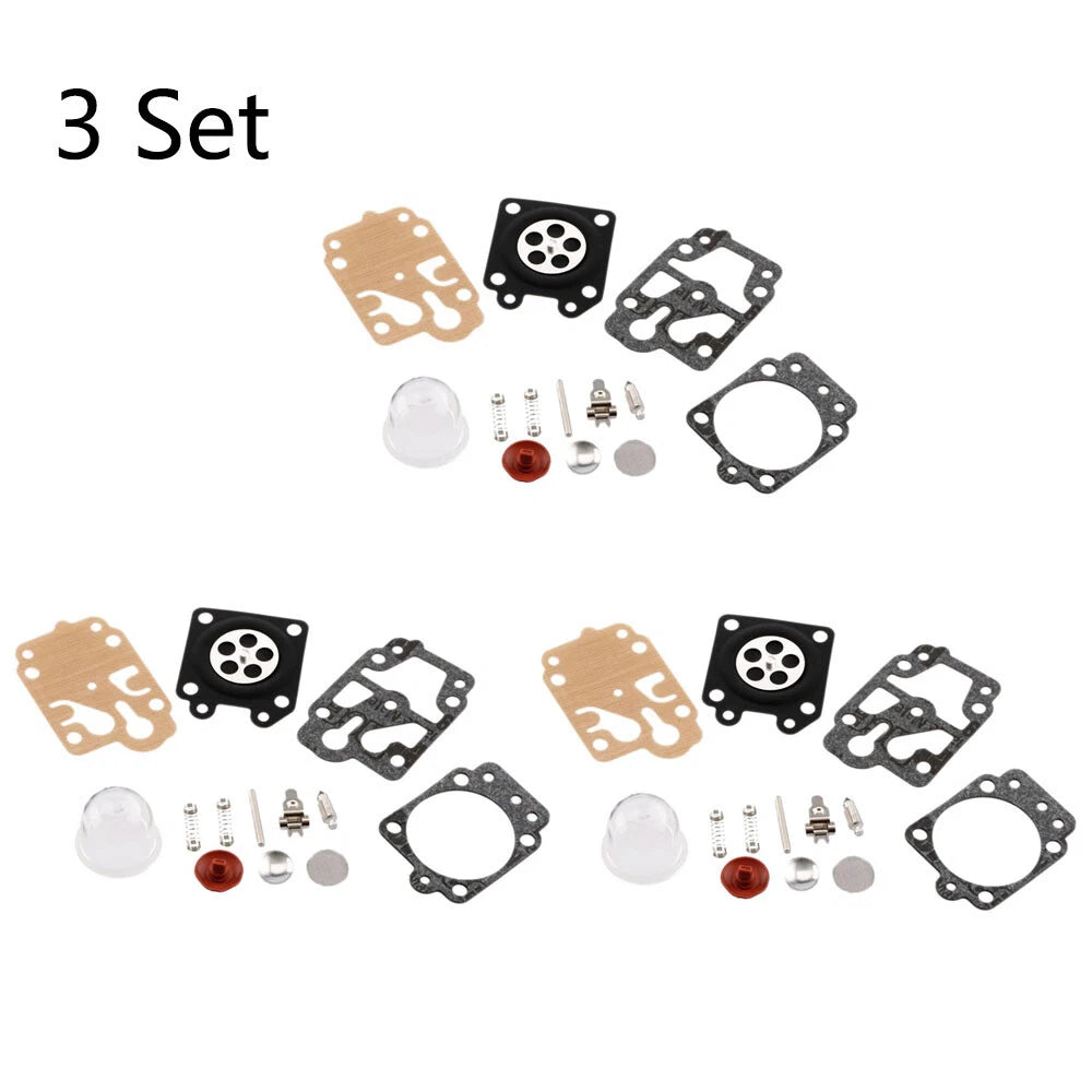 Set of 3 Carburetor Gasket Repair Kit for Honda CG260 (43CC, 52CC)