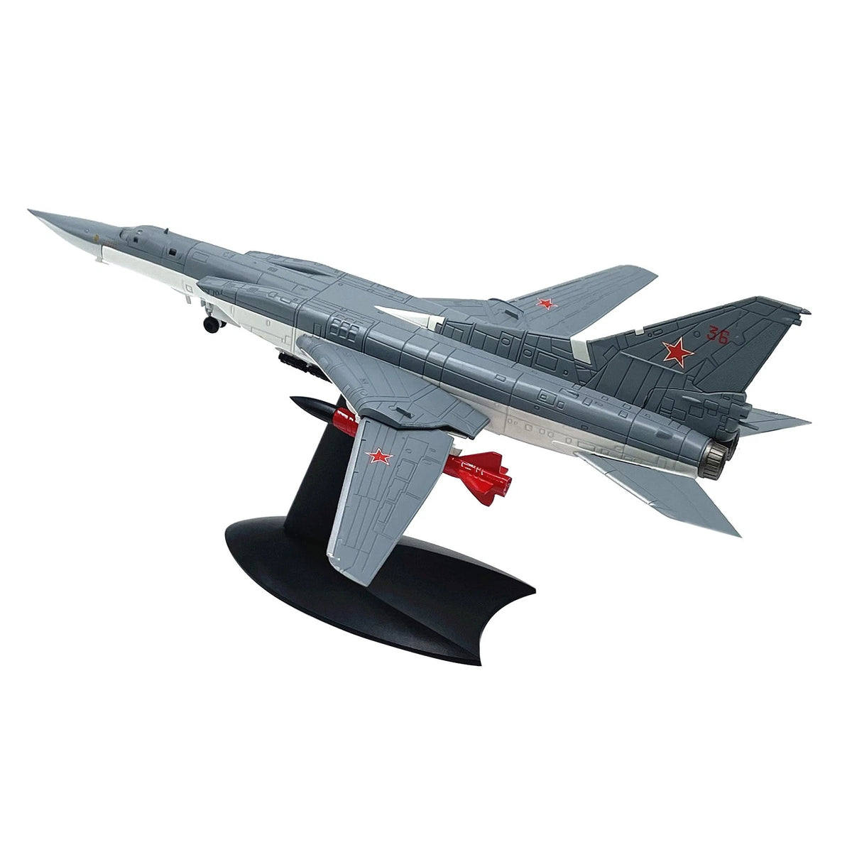 1:144 Scale TU-22M3 Backfire Model Aircraft with Display Stand