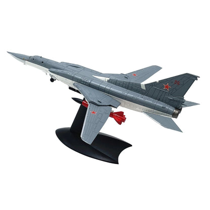 1:144 Scale TU-22M3 Backfire Model Aircraft with Display Stand