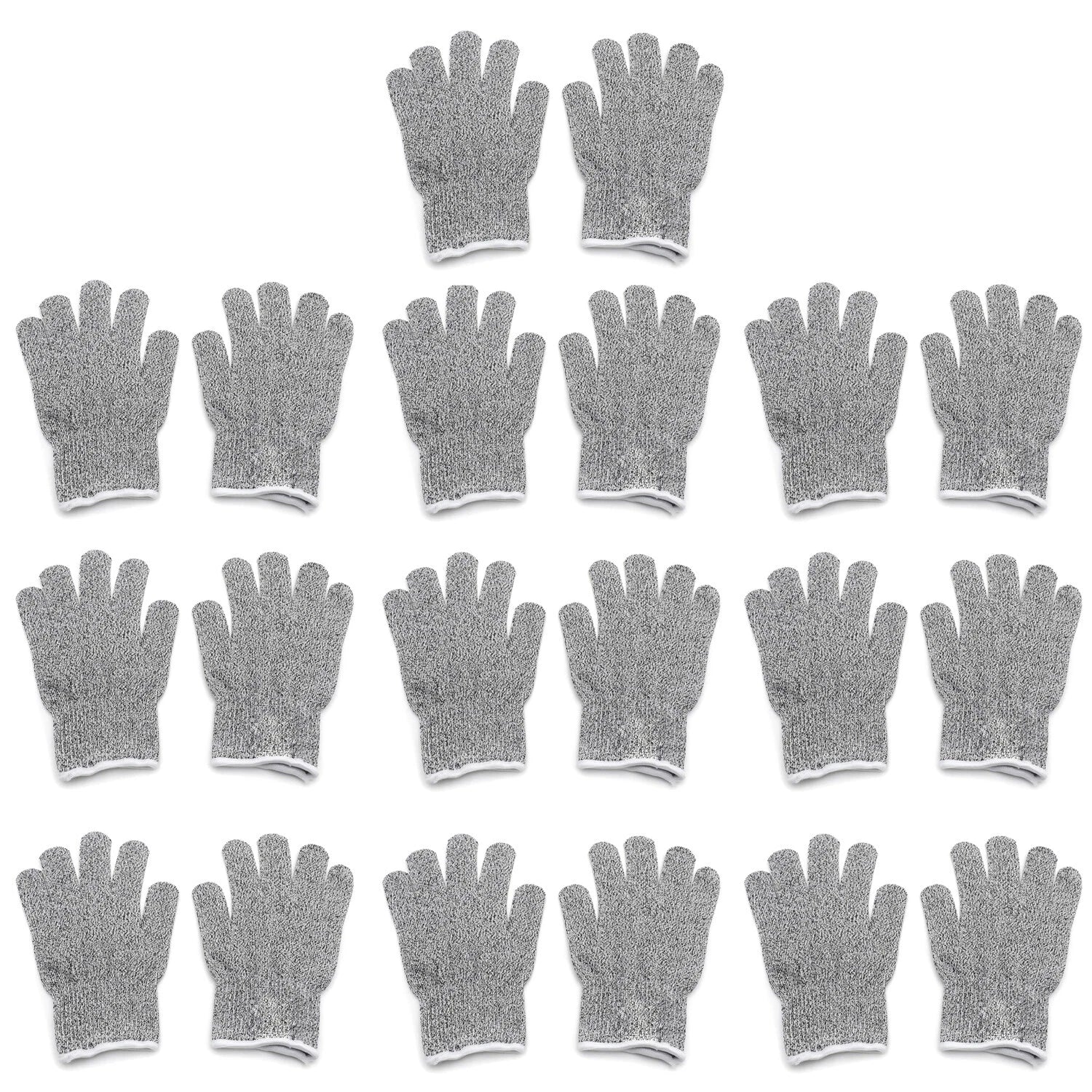 10 Pair Cut Resistant Gloves Level 5 Protection for Kitchen Use