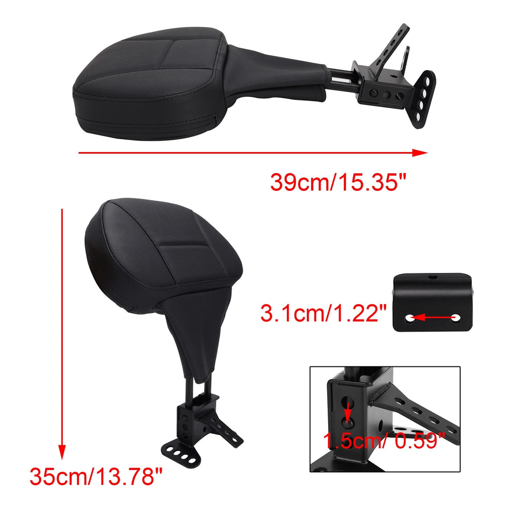 Driver Backrest Pad for Harley Davidson Street Electra Road Glide Road King Tri Glide (2009–2025)