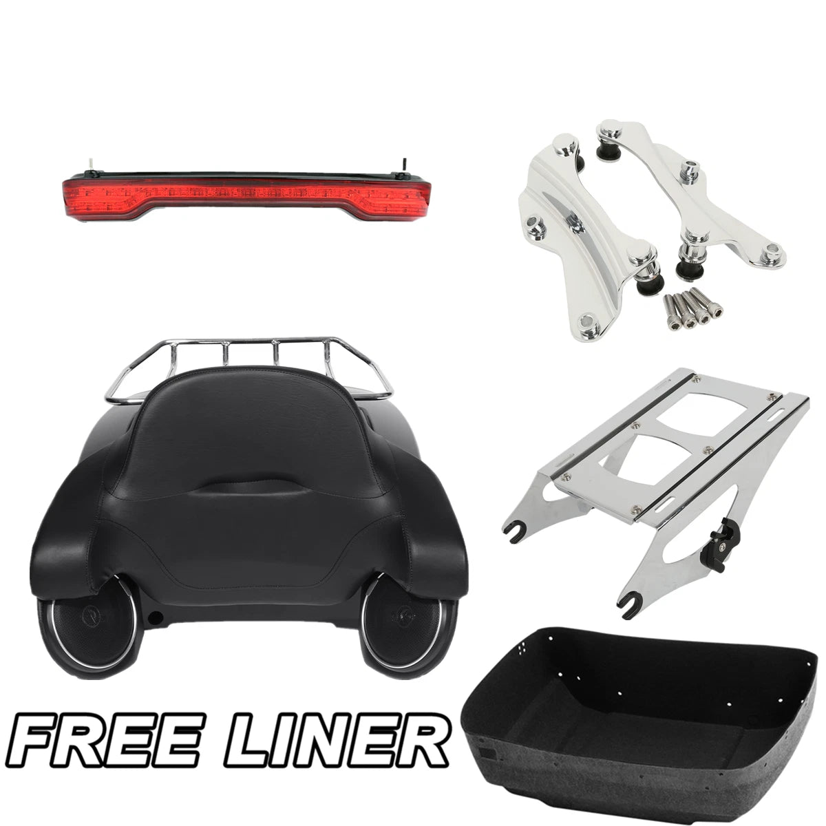 Trunk Pad Light Speakers Mount for Harley Road Glide King (2014–2026)
