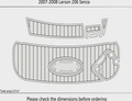 EVA Foam Pads for Larson 206 Senza (2007) Cockpit Swim Platform Mat