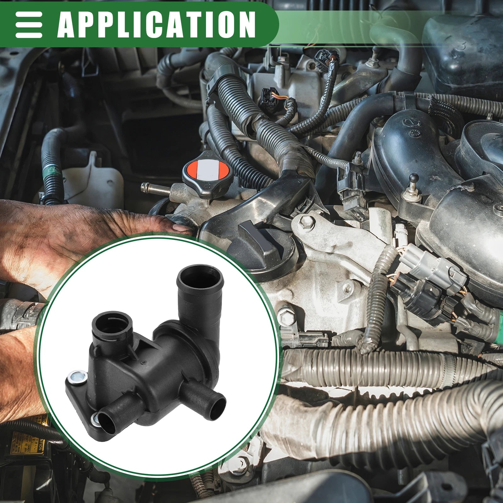 Engine Coolant Thermostat Housing Replacement for Kia Picanto SA (2004–2010)