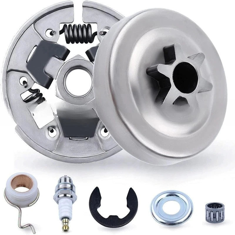 6 Clutch Drum with Washer & Snap Ring for Chainsaw Maintenance
