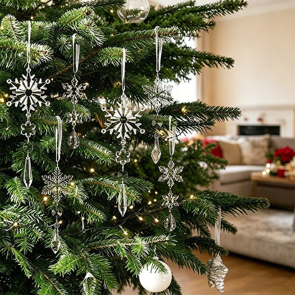 Icicle Hanging Decoration for Christmas (Intricate Snowflake Pattern)