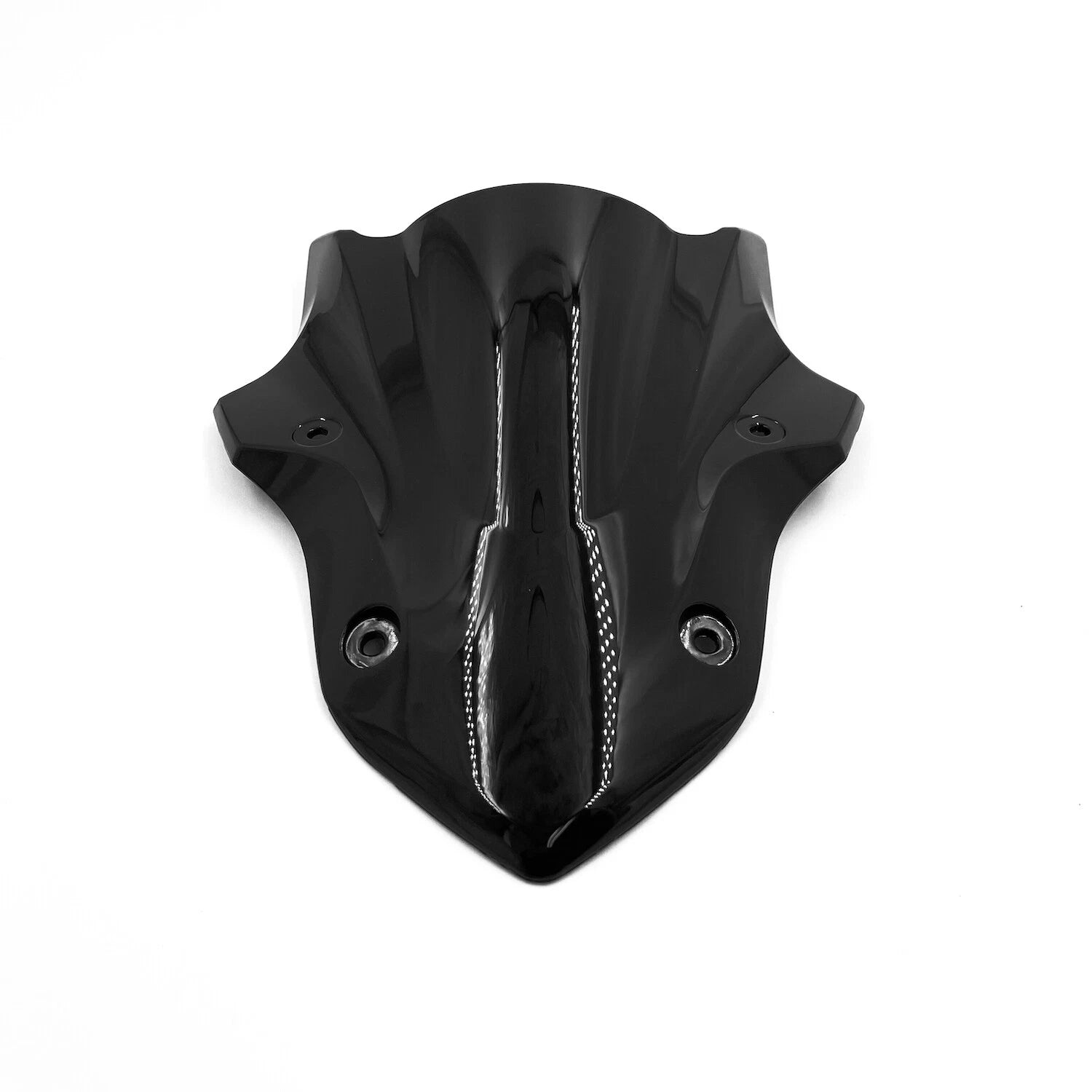 Black Double Bubble Windscreen for Kawasaki Z900 (2017–2019)