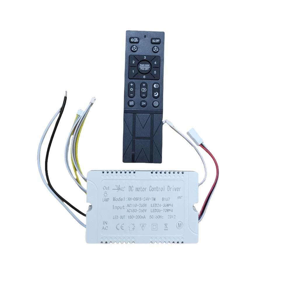 Adjustable Ceiling Fan Light Remote Control Receiver with Dimming Feature